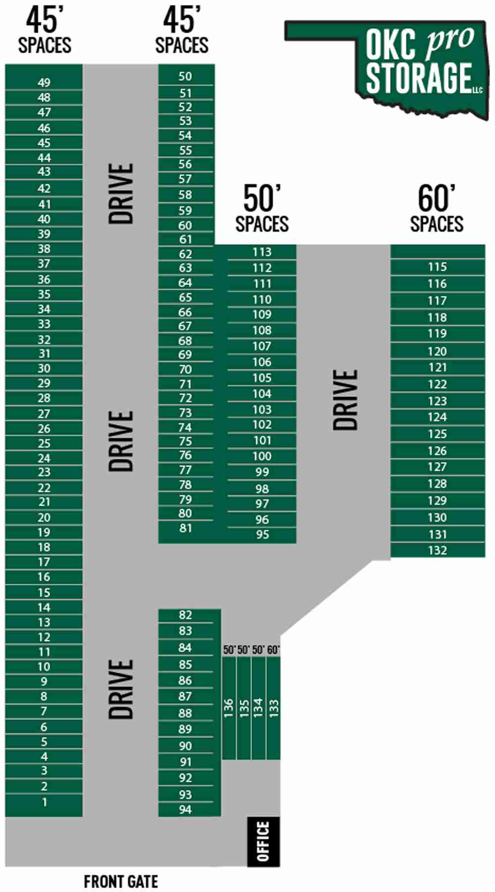 OKC Pro Storage - Layout Map